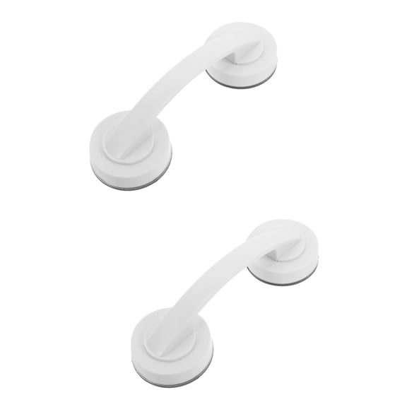 HOMEMAXS 2-Pack Cup Handles for Bathroom, Punch-Free Shower Grab Bars, Cabinet and Door Pull Handles