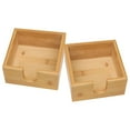 thumbnail image 1 of HOMEMAXS 2pcs Tissue Box Cover Office Tissue Box Room Case Square Napkin Holder, 1 of 7