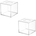 thumbnail image 1 of HOMEMAXS 2pcs Tissue Box Holder Rectangular Napkin Dispenser Napkin Box Napkin Holder for Bathroom, 1 of 8