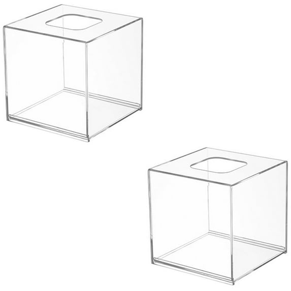 HOMEMAXS 2pcs Tissue Box Holder Rectangular Napkin Dispenser Napkin Box Napkin Holder for Bathroom