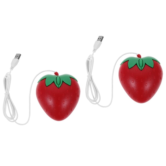 2pcs USB Wired Gaming Mouse Cartoon Cute USB Wired Mouse Computer Cartoon Mouse