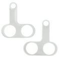 thumbnail image 1 of TABLZONE Motorcycle Modification Parts Silver 2Pcs Rear View Mirror Mount, 1 of 8