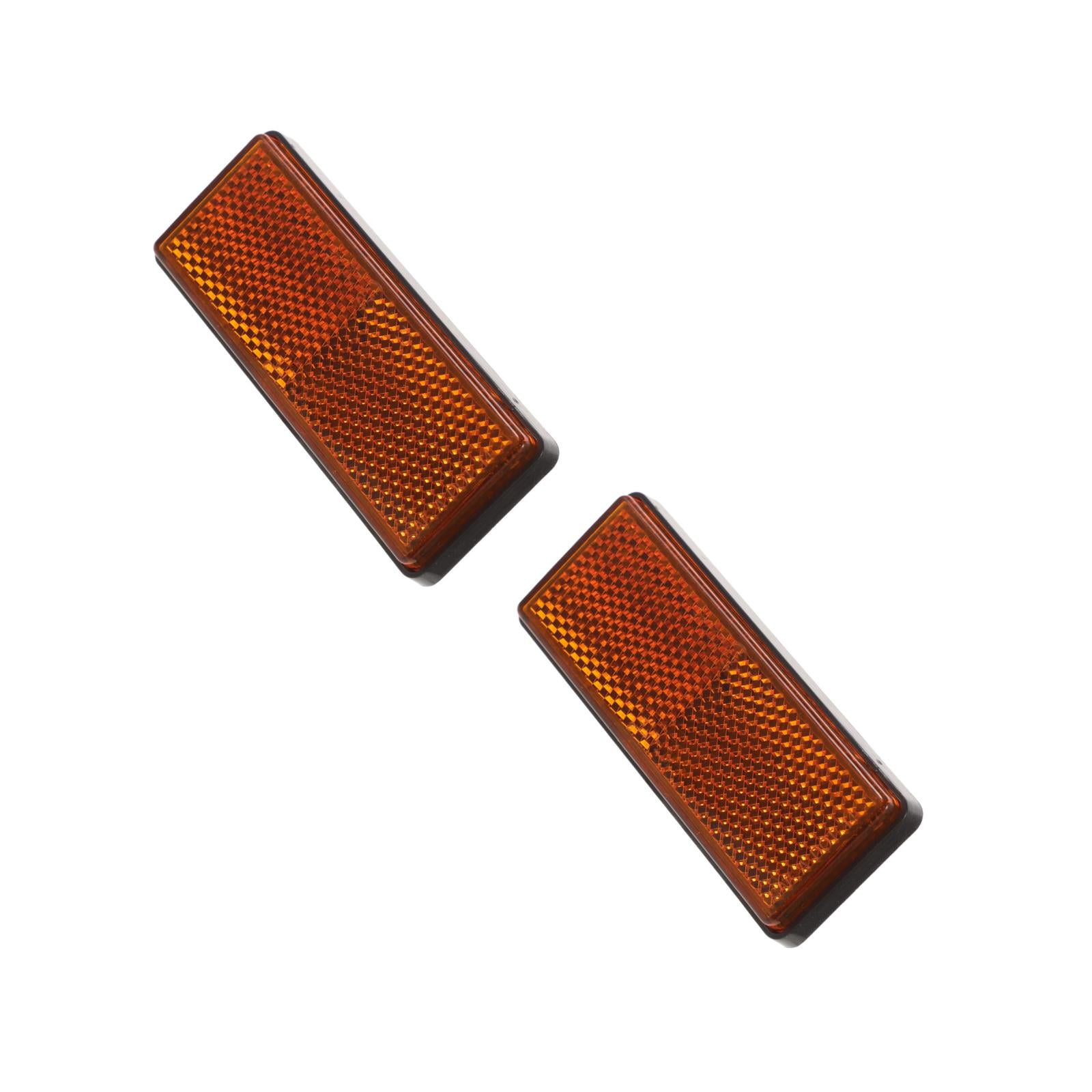 HOMEMAXS 2pcs Universal Reflective Strips For Cars Trailers and Trucks Splashproof Reflectors For Enhanced Nighttime Safety And Visibility