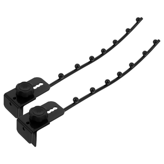 HOMEMAXS 2pcs Wall Mounted Clothes Hanger Rack Adjustable Drying Arm Hooks Space Saving Stainless Steel Organizer For Laundry Room And Balcony