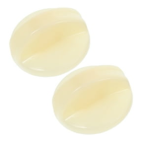 BEADCEST Light Yellow Plastic Washer Timer Control Knobs, Universal Replacement Parts, Easy to Install, 2 Pieces
