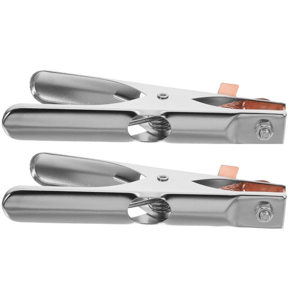 HOMEMAXS 2pcs Welding Ground Clamps For Manual Welder Metal Grounding Clip For Welding Machine Earth Clamp For Ground Wire Manual Welder Ground Clamp