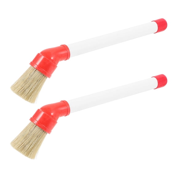 HOMEMAXS 2pcs Wheel Cleaning Brush Car Tire Grease Brush Engine Cleaning Brush Accessory