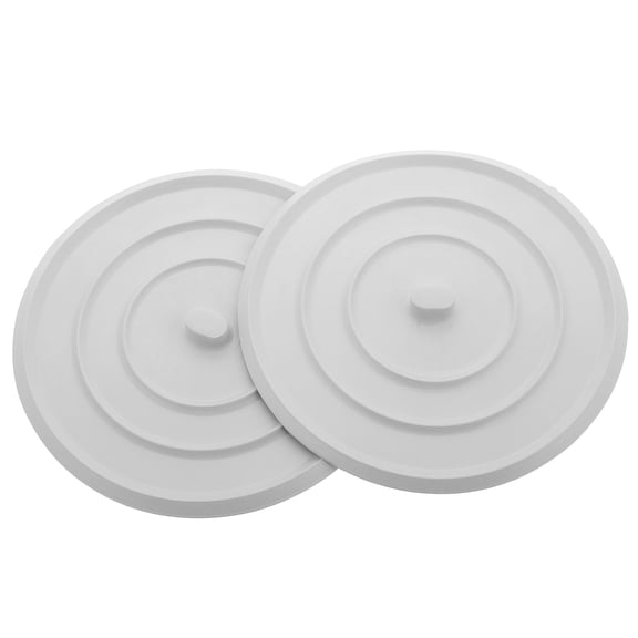 HOMEMAXS 2pcs White Rubber Sink Stoppers Bathtub Stoppers Sink Stopper Universal Drain Sink Stoppers for Bathroom Laundry Room