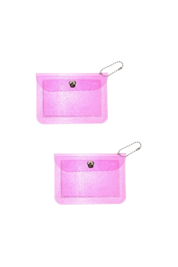 2pcs Women Coin Purse Plastic Wallet Small Coins Purse Change Purse Card Holder for Women