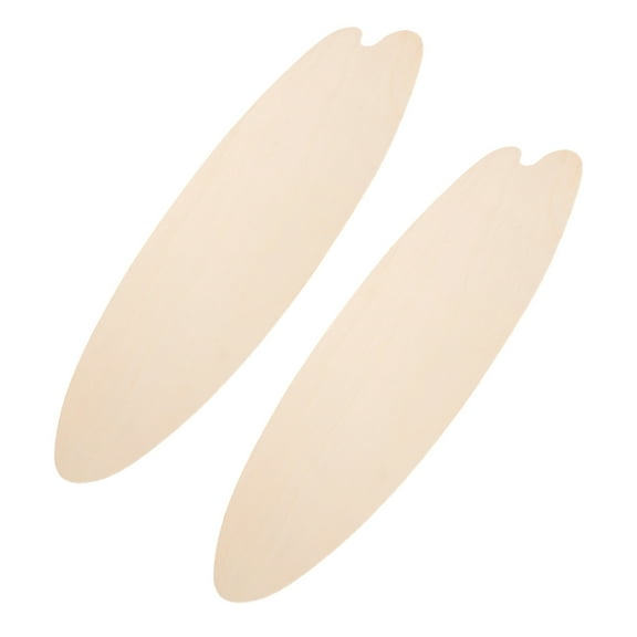 HOMEMAXS 2pcs Wood Blank Surfboard Wall Pendant Surfboard Shape Wall Hanging Board DIY Wood Craft