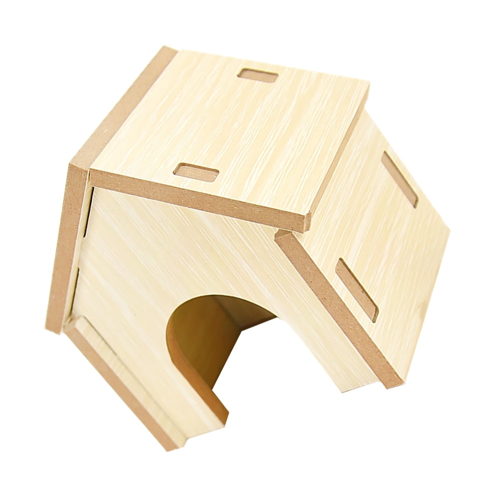 HOMEMAXS 2pcs Wooden Hamster House Hamster Houses Hideouts Wooden Rat ...