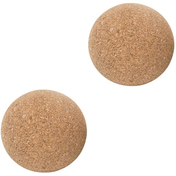 HOMEMAXS 2pcs Wooden Wine Bottle Cork Reusable Ball Stopper Wine Bottle Plug Stopper (8cm)