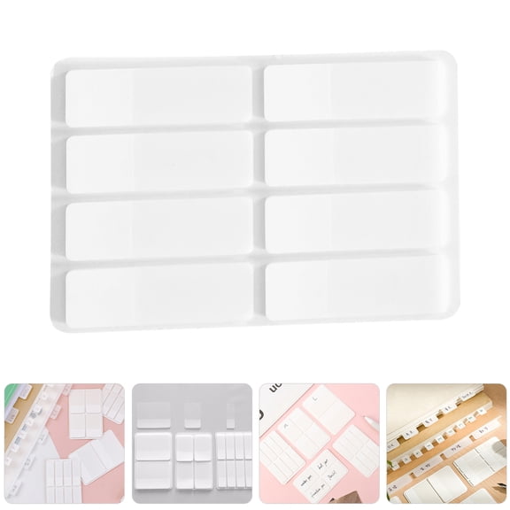 Minkissy Book Page Markers Bopp White 3Set 1.3x0.5x0.04In