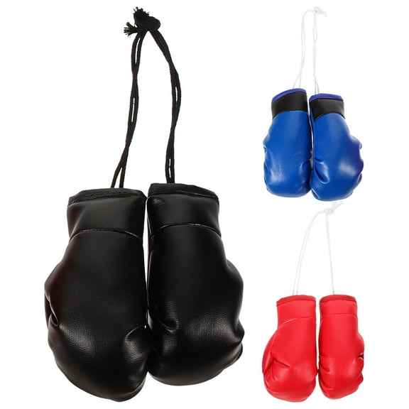 3 Pairs Mini Boxing Gloves Miniature Boxing Gloves Souvenirs for Christmas Decorations