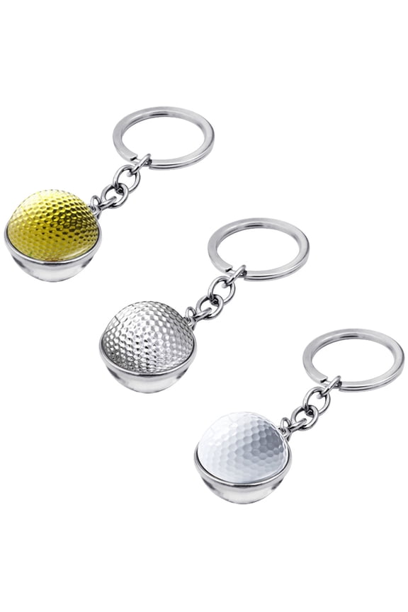 Golf Key Chains Design 3Pcs 3.14x0.79x0.79in