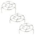 thumbnail image 1 of HOMEMAXS 3 Pcs Air Wire Steam Rack Pot Stand Kitchen Tool 15X8CM Silver, 1 of 8