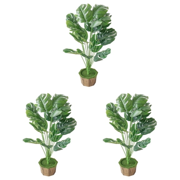 HOMEMAXS 3 Pcs Artificial Bonsai Plant Mini Simulated Potted Simulation