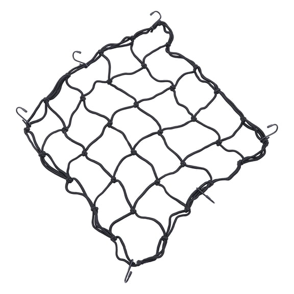 HOMEMAXS 3 Pcs Bike Hook Luggage Bungee Netting Bike Luggage Net Black