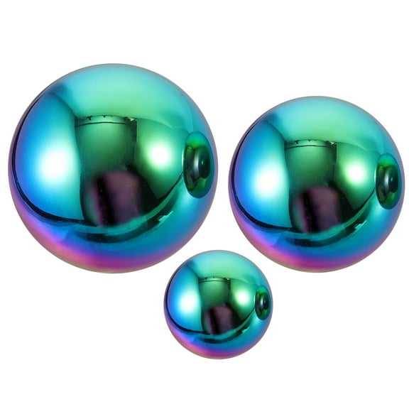 3 Pcs Bright Golf Balls Inflatable Stainless Steel