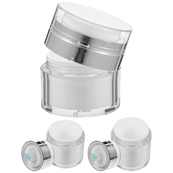 HOMEMAXS  3 Pcs Cream Dispenser Travel Lotion Press Jar Soap Liquid