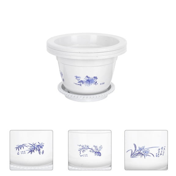 HOMEMAXS  3 Pcs Indoor Flower Pots Household Flowerpot Herb Planter Plants