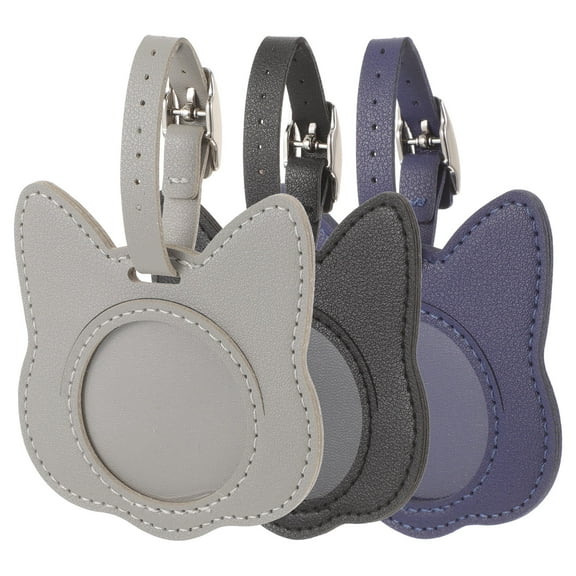 HOMEMAXS 3 Pcs Luggage Tags for Suitcases Business Card Solid Material Miss