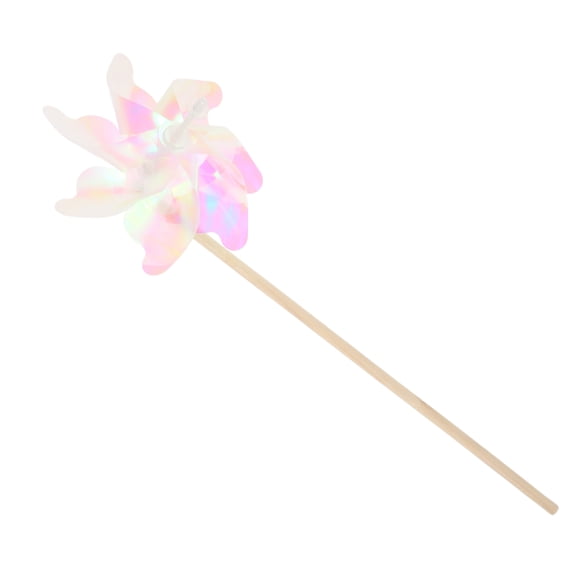 HOMEMAXS 3 Pcs Outdoor Wind Wooden Windmill Toys Children's Party Ornament Toddler