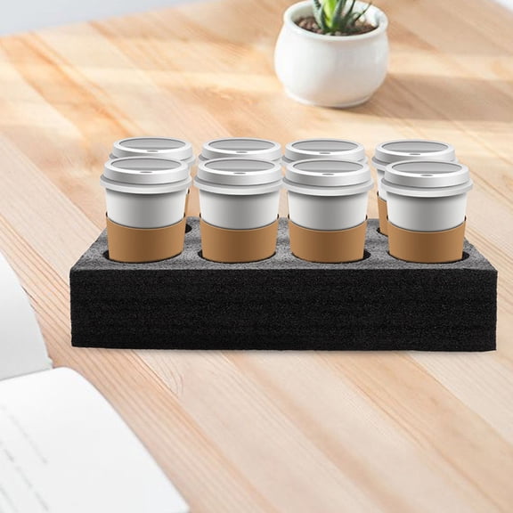 HOMEMAXS 3 Pcs Portable Beverage Holder For Milk Tea Multi-Hole Cup Tray For Outdoor Lightweight Coffee Carrier Convenient Drink Carrier