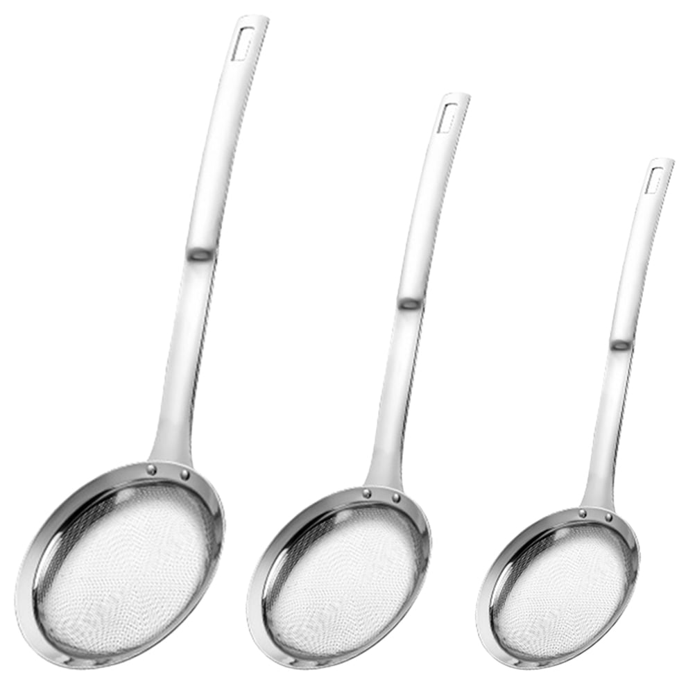 HOMEMAXS 3 Pcs Stainless Steel Mesh Strainers Practical Soybean Milk