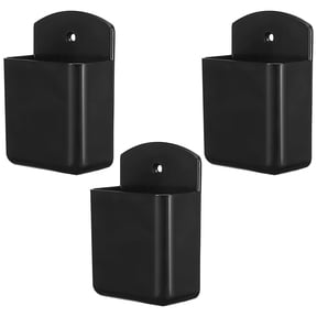 3 Pcs Wall Storage Box Mounted Hanging Tv Brackets Stand Black