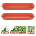 thumbnail image 1 of HOMEMAXS  3 Pcs Waterproof Tray Windowsill Pot Plant Collector Plants Red, 1 of 8