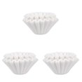 thumbnail image 1 of HOMEMAXS  3 Pieces Filter Paper Coffee Basket Natural Reusable Cone White, 1 of 8