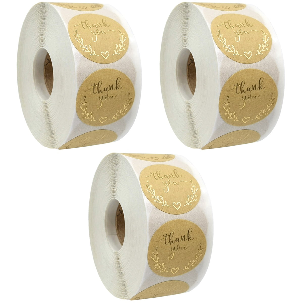 HOMEMAXS 3 Rolls Sealing Stickers Thanks Labels Small Welcome Number ...