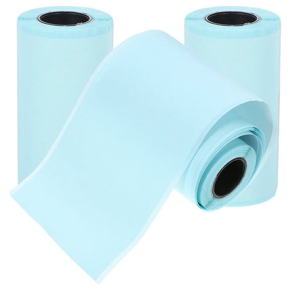 HOMEMAXS 3 Rolls Label Thermal Printer Tape Refills Paper Nail Stickers Tabs Color