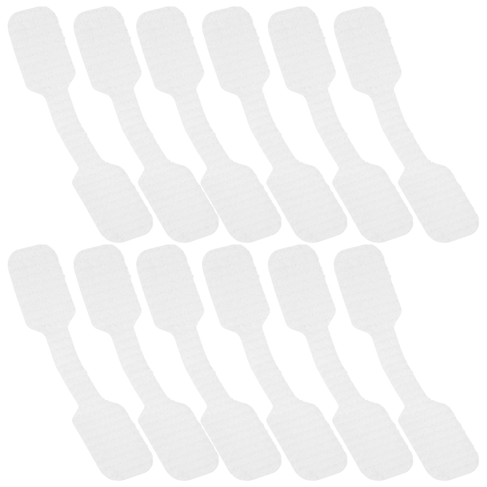 HOMEMAXS 30 Pcs Anti-fall Belt Cable 4.50X2.00X0.20CM White