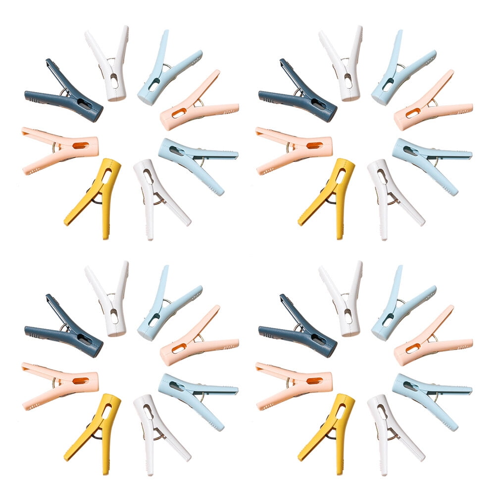 HOMEMAXS 30 Pcs Clothespin Colorful Magnetic Clothing Clips Rack Coat ...