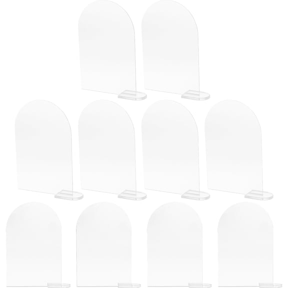 HOMEMAXS 30 Sets Acrylic Wedding Signs Ceremony and Reception Blank DIY Table Signs with Base