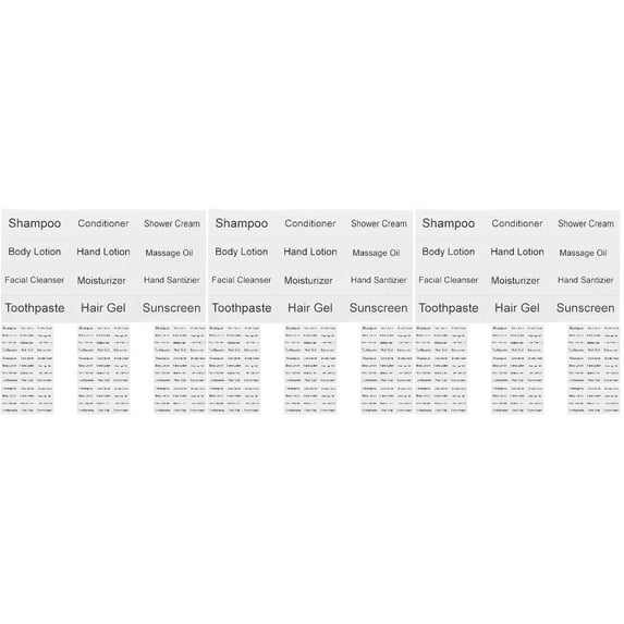 HOMEMAXS 30 Sheets of Travel Sub Bottle Labels Bottle Classification ...