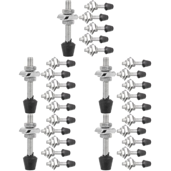 HOMEMAXS 30 pcs Toggle Clamp Screws Thread Screws Spindle Tip Iron Galvanized Screws