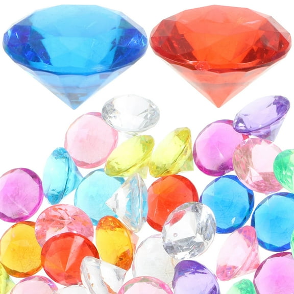 jojofuny Vase Fillers Acrylic Diamonds Assorted Color 300Pcs 0.71X0.71In
