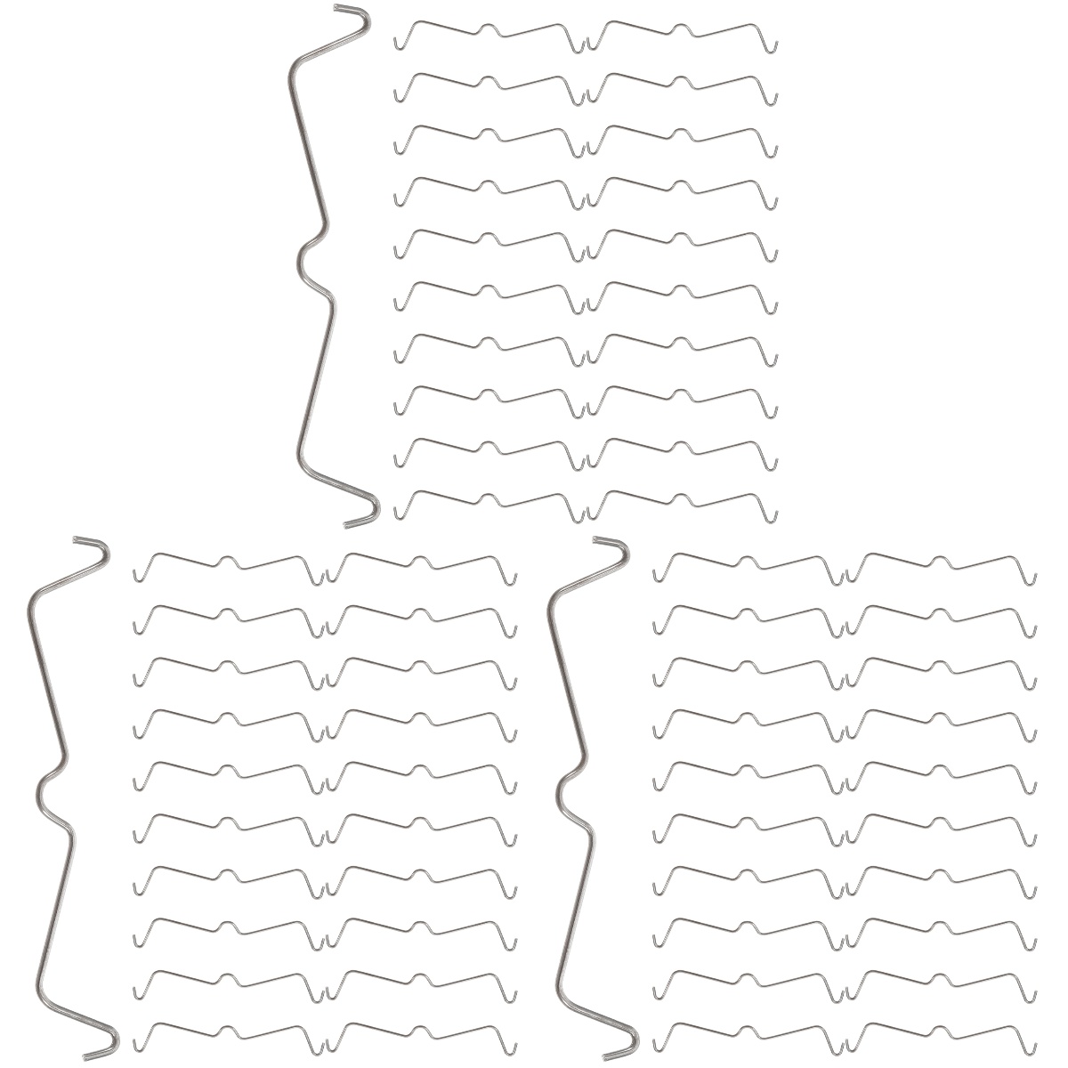 HOMEMAXS 300 pcs Stainless Steel Peg Hook Locks Peg Hook Securing Clip