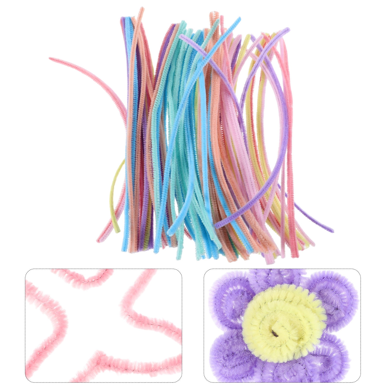 300pcs DIY Craft Supplies Macaron Color Pipe Cleaners for Handmade Accessories Colorful Pipe Cleaners for Art Projects and Decorations
