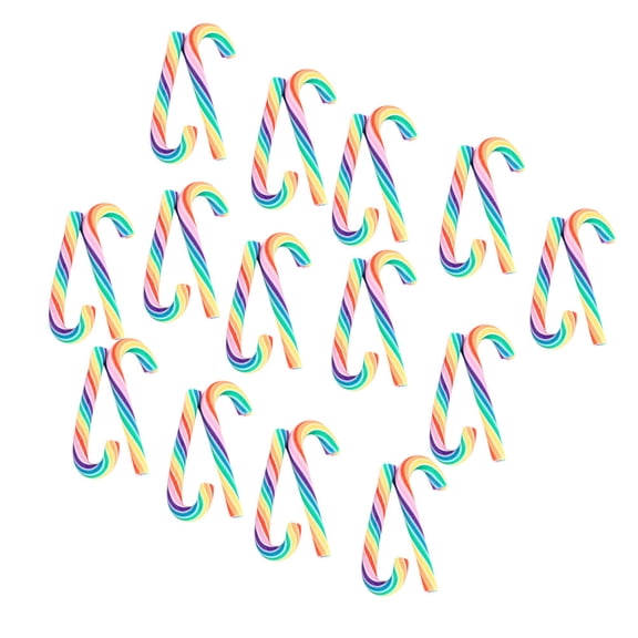 HAMPPLIES Stick Simulation Walking Stick Decoration Multi-Color 30Pcs 0.94X0.31X0.12in