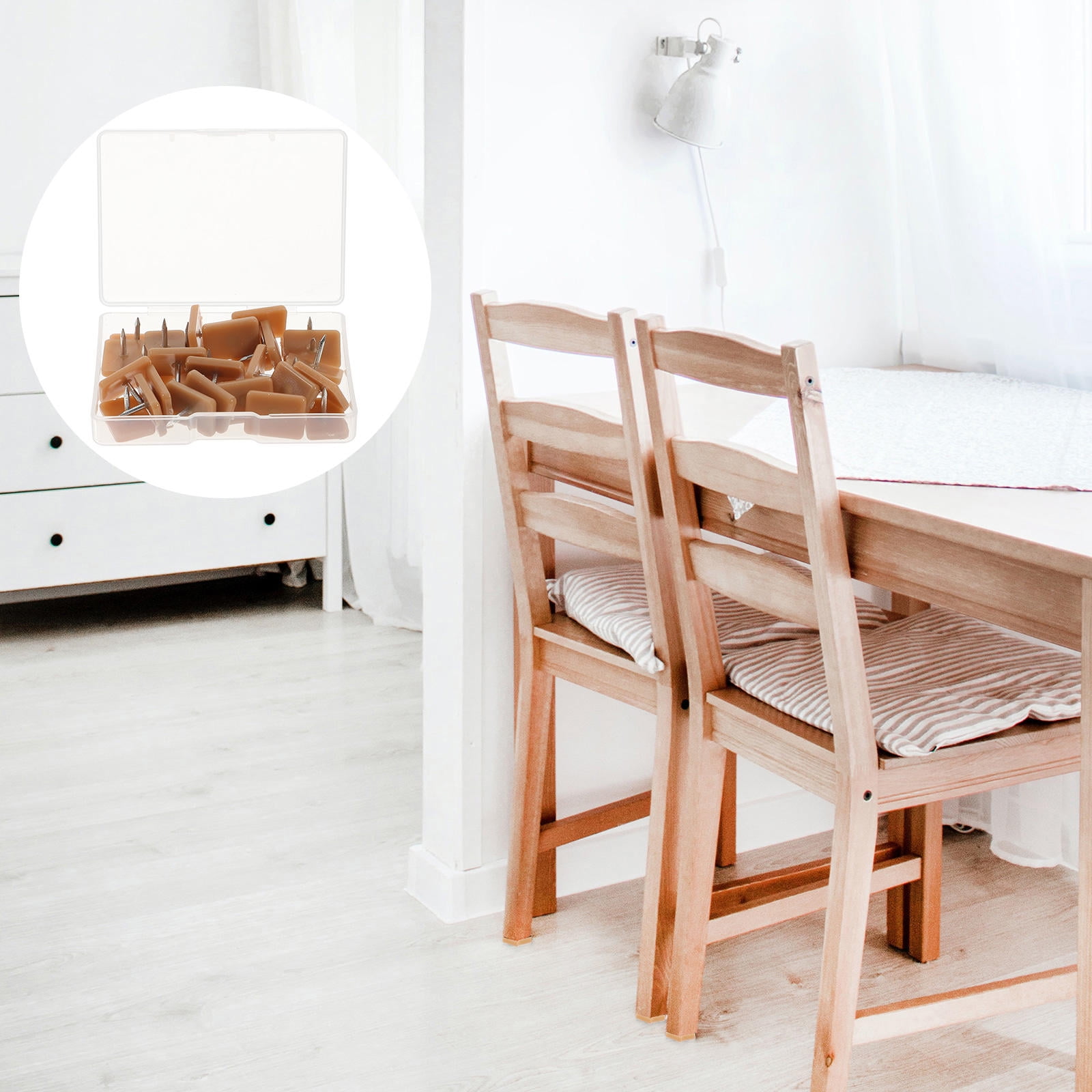 Tile Chair HOMEMAXS 30pcs Drawer Guide Chair Slider Chair Leg Pad For Hardwood ...