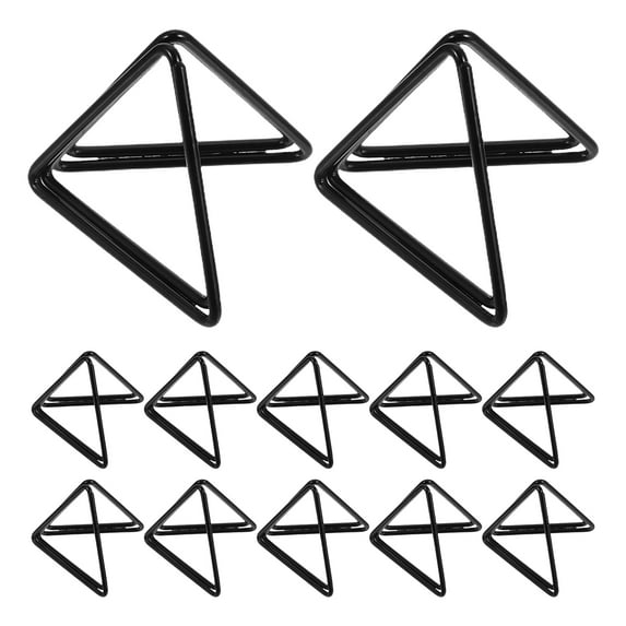 36 Pcs Business Card Display Rack Triangle Shaped Table Centerpiece Black