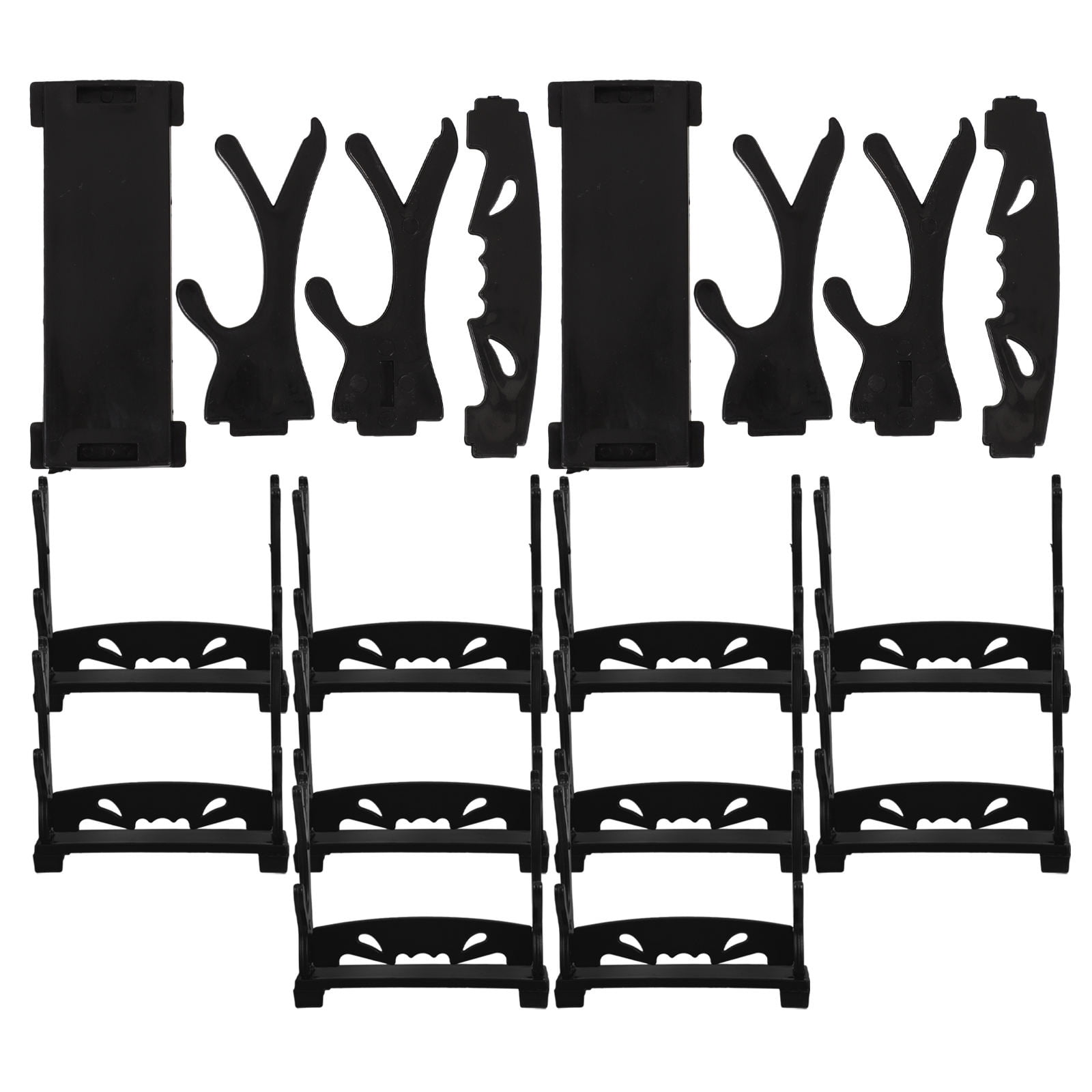 Wizard Letter Rack HOMEMAXS 36 pcs Display Rack 2 Tiered Wizard Wand Holder Display Stands ...