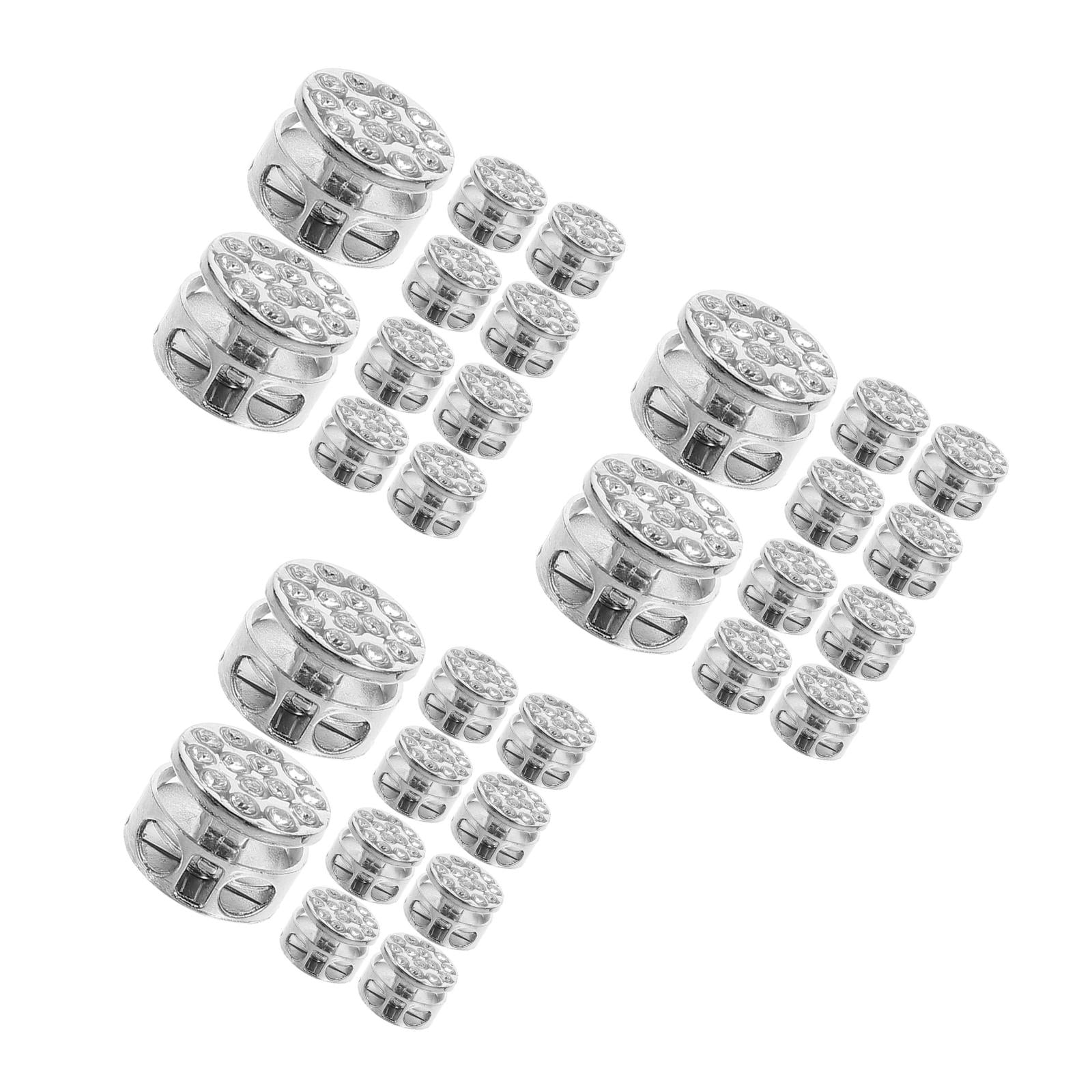 HOMEMAXS 36 pcs Metal Cord End Lock Double Hole Cord Locks for ...