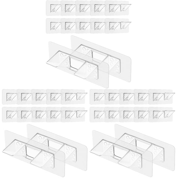 HOMEMAXS 36 pcs Shelf Support Punch Free Shelf Support Pins Adhesive Shelf Brackets Furniture Shelf Pegs