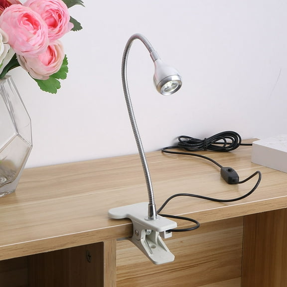 360 Degree Desk Lights for Home Office LED Lamp Study Bedside Student Silver