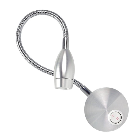 HOMEMAXS 360 Degree Rotating Led Gooseneck Wall Lamp Reading Light Bedside Wall Sconces Bed Lamp For Bedside Reading With Switch